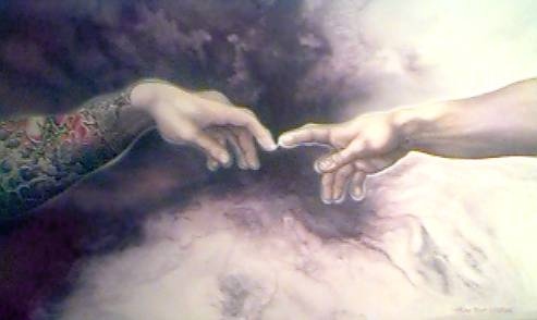 'Redemption Of Adam' - acrylic painting